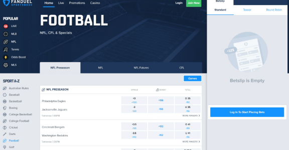 Fanduel Nfl Spreads