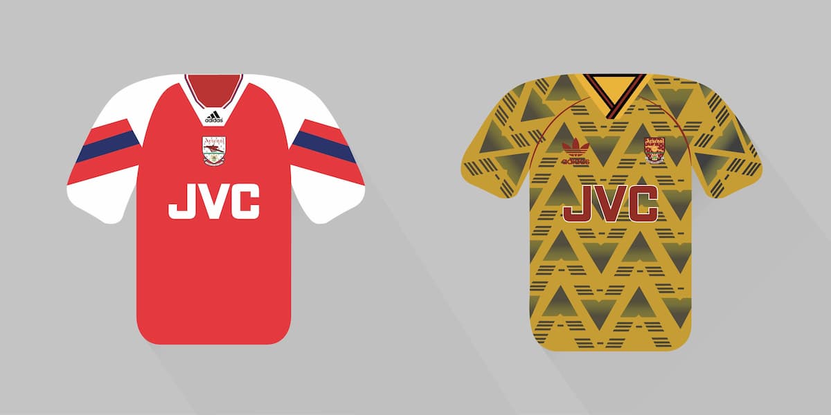 arsenal jersey 1992